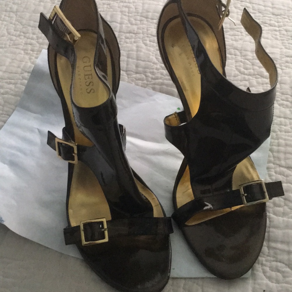 Shoes heels brown